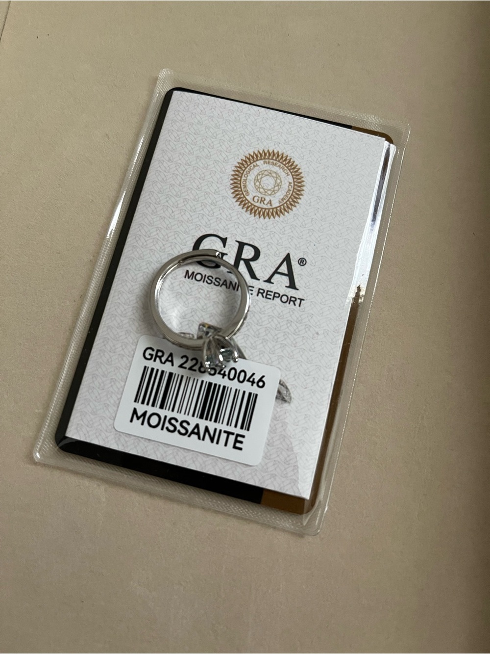 Ring Moissanite adjustable